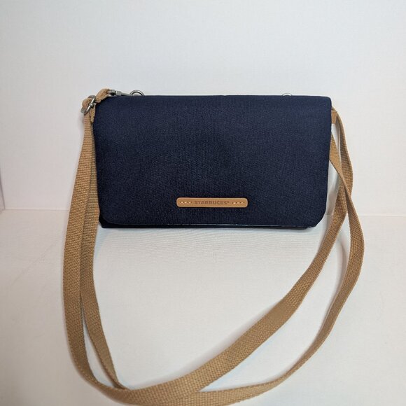 Starbucks Handbags - Starbucks Rawrow Collaboration Foldable Navy Cross Bag Limited